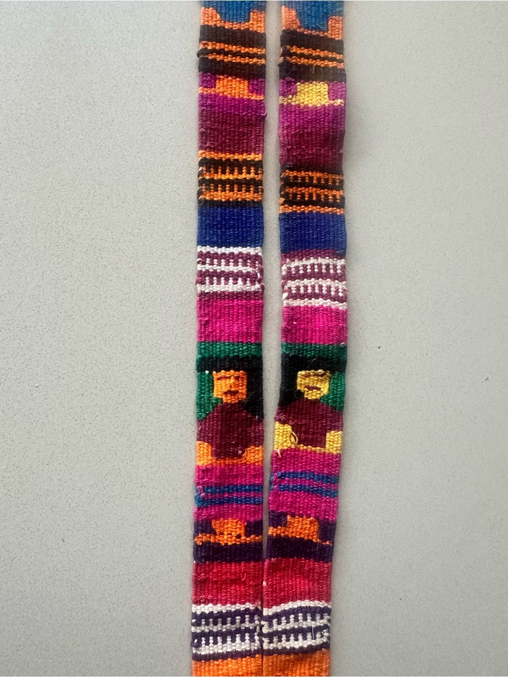 Handwoven Multicolor Mexican Fabric Belt handmade
